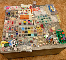 Jewelry Making Supplies Lot Beads,Charms,Crystals,Wire,Stones,Fasteners,Projects