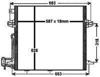 Kondensator, Klimaanlage FÜR MERCEDES-BENZ - Mahle AC 756 000P