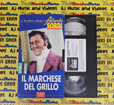 VHS***cartonata IL MARCHESE DEL GRILLO cinema alberto sordi 1994 FABBRI (F83)