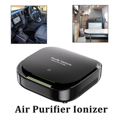 1X Smart Car Air Purifier Black Color - Remove Pollutants, Eliminate Odors
