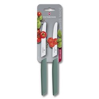 Tomatenmesser Set 2-Teilig, Victorinox Swiss Modern, 11Cm, Wellenschliff, Sage