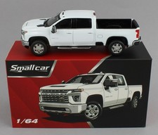 1:64 Small Car *WHITE* Chevrolet Silverado 2500HD Crew Cab DuraMax Pickup *NIB*