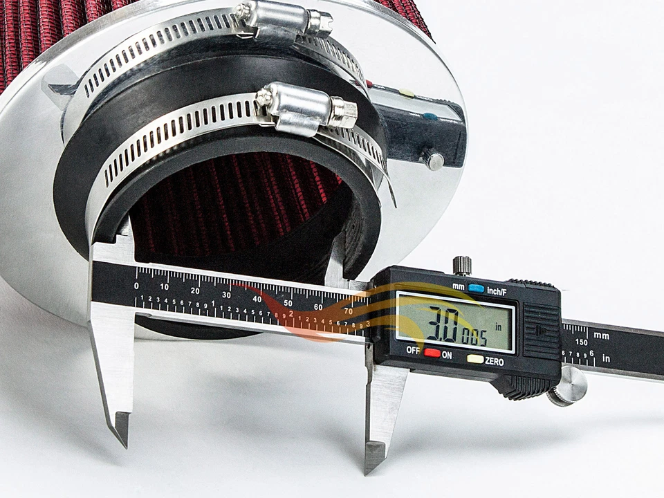 Filtro de admisión de aire frío universal rojo de 3" para Suzuki LJ81/SA310/SJ410/SJ413/SX4 Foto 4 de 4