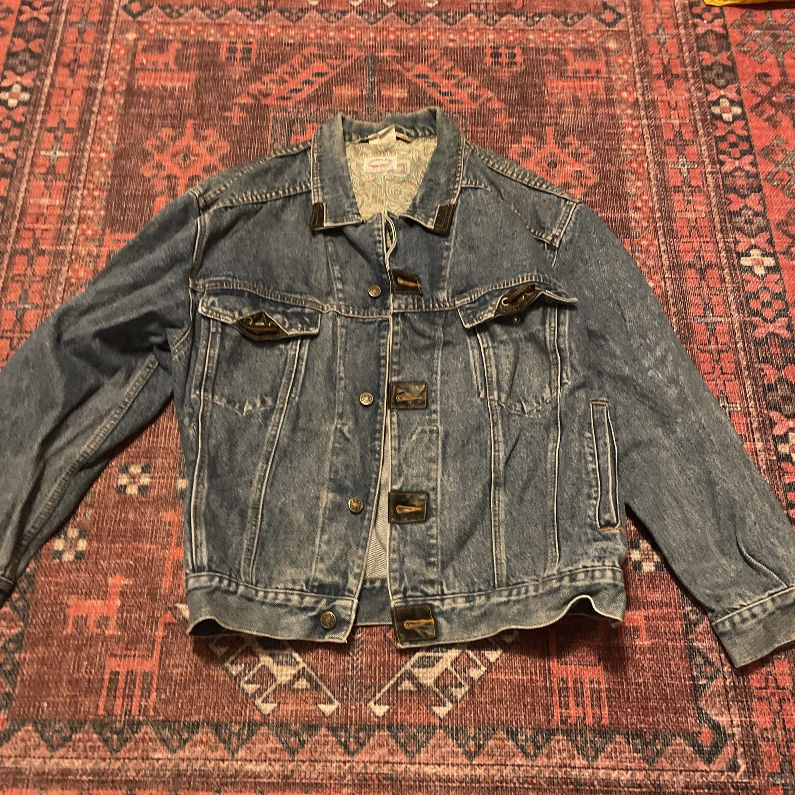 ARIZONA JEANS Mens Denim Jacket gb 36 Medium Blue Cotton DV29