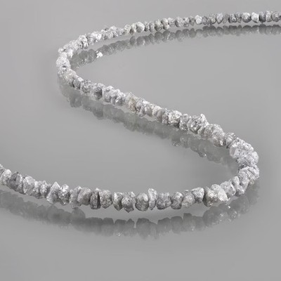 Raw diamond necklace diamond necklace rough diamond - necklace layering necklace