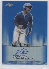 2015 Leaf Metal Draft Blue Prismatic 2/50 Lucius Fox Jr #BA-LF1 Auto 0g4