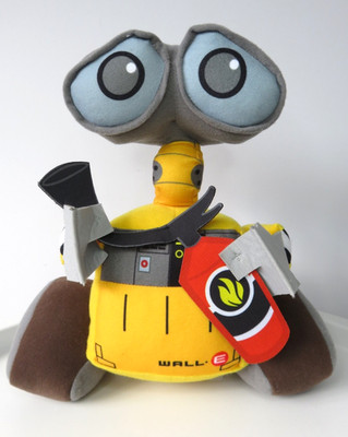 DISNEY PARKS PIXAR WALLE WALL-E FEUERLÖSCHER GELB ROBOTER PLÜSCH WEICHES SPIELZEUG