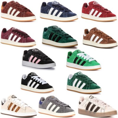 Adidas Originals Campus 00s Suede Leather Damen Sneaker Schwarz Pink UK 3 - 8