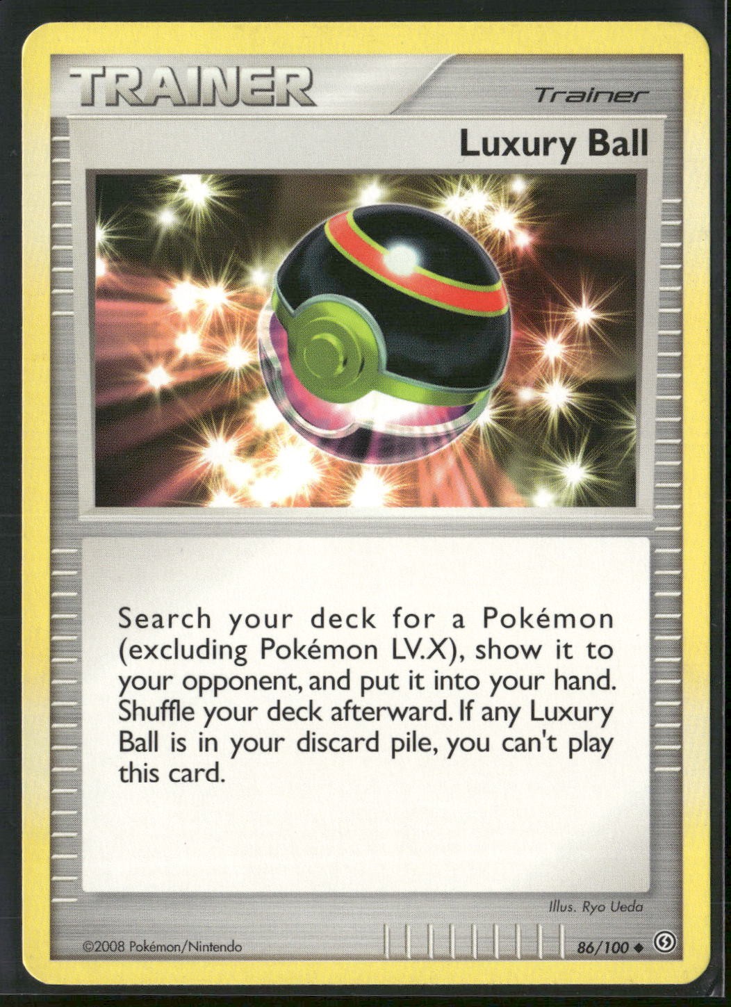 Luxury Ball 86/100 Uncommon Stormfront Pokemon Lightly Played