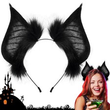 Bat Ears Headband Gothic Women Headband For Halloween Fancy Cosplay