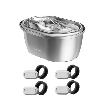 Petlibro 3L/101.44 oz Stainless Steel Cat Water Fountain Food-Grade Automatic
