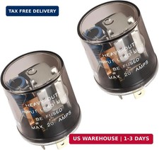 2 Pcs Led Flasher Relay 2 Pin 12v Heavy Duty Turn Signal Relay For Fixing Halog 2 Pcs Led Flasher Relay 2 Pin 12v Heavy Duty Turn Signal Relay For Fixing Halog