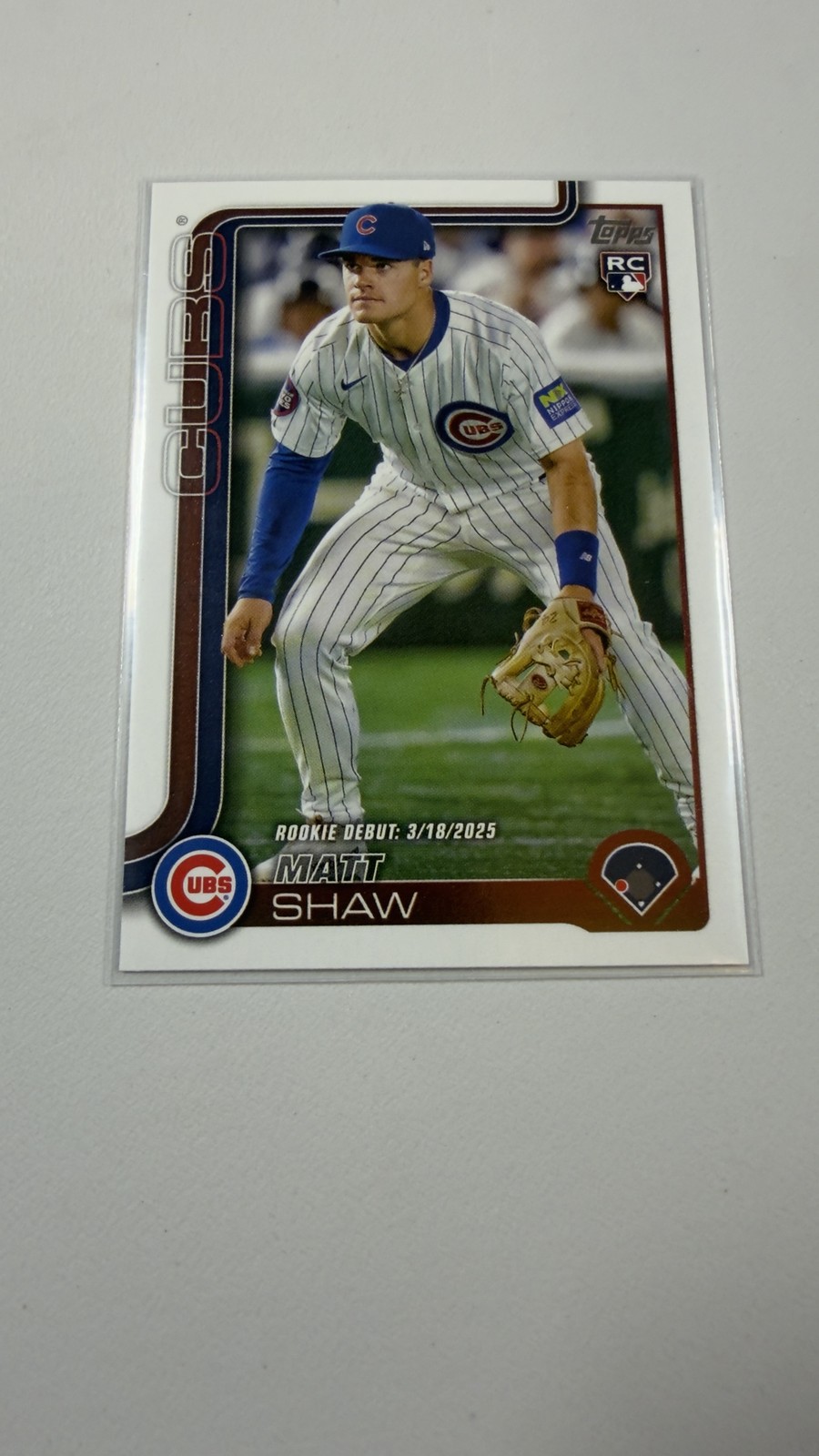 Matt Shaw 2025 Topps Update #US345 Rookie Chicago Cubs