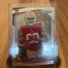 2025 Panini Prizm Mykel Williams Lazer Prizm #304 San Francisco 49ers RC