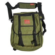 Manhattan Portage Green 15" Backpack Cordura Soft Case Laptop Men Daypack Bag