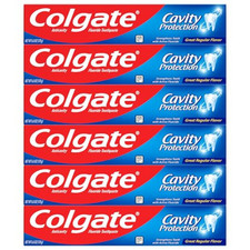 Colgate Cavity Protection Toothpaste with Fluoride, Minty Great Regular Flavor,