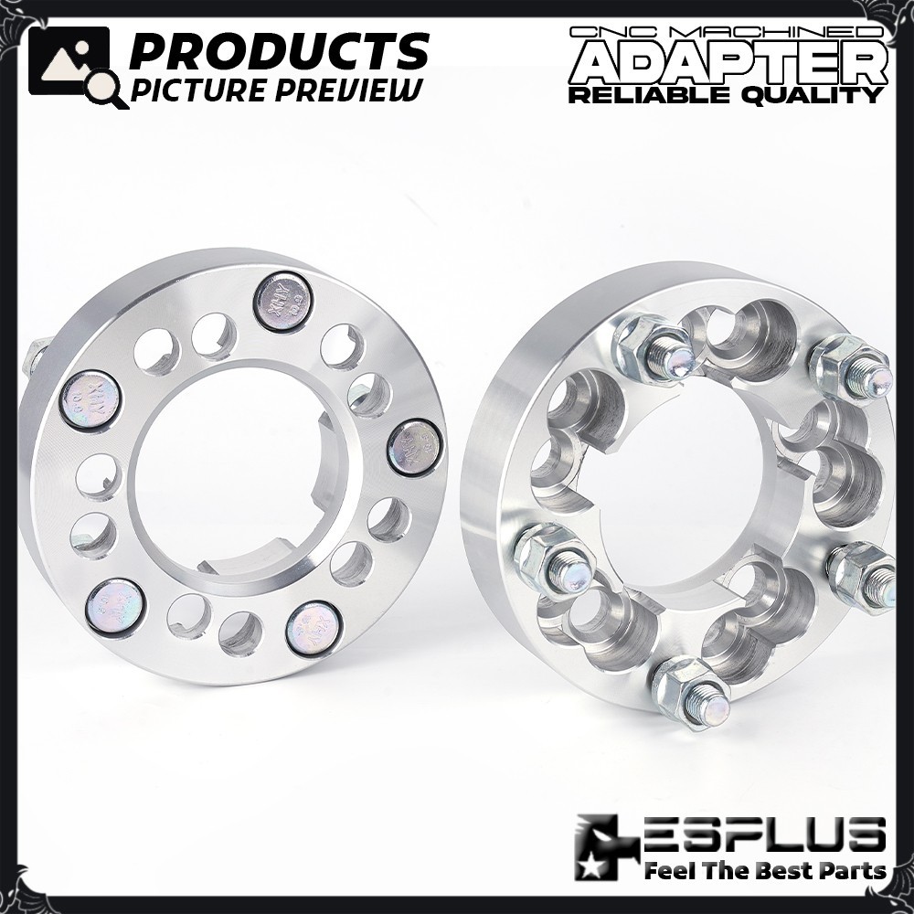 2 x 1.25" 5x4.75" Stock Wheel Adapter Spacer Fit Jaguar/Chevy/Aston Martin