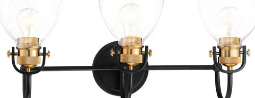 Minka Lavery 3363-416 Monico 3 Light, Bronze with Natural Brushed Brass - Picture 2 of 7