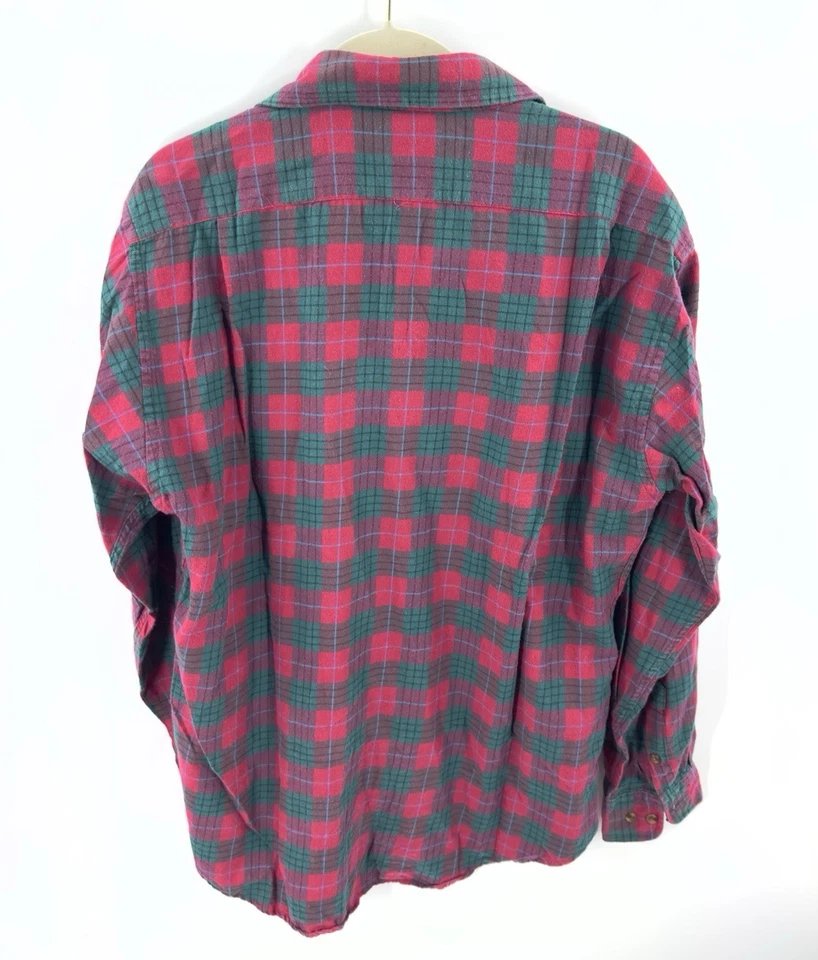 Camisa de franela manga larga vintage Abercrombie & Fitch parche de caza de gamuza para hombre M Foto 4 de 4