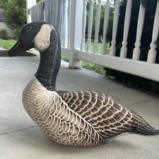 Vintage Canadian Goose Plush Stuffed Animal Pillow Canadian Double Sided read 