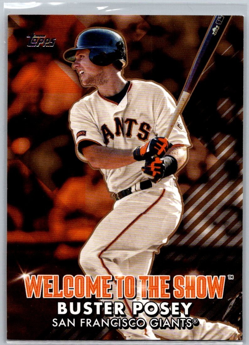 2022 Topps Series 1 Welcome to the Show Gold /75 Buster Posey #WTTS-3 Giants