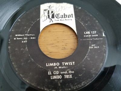 EL CID and THE LIMBO TRIX - Limbo Twist / Limbo Trix 7'' LATIN ROCK Cabot Records