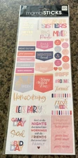 Me & My Big Ideas COLLEGE SORORITY Scrapbooking Planner Stickers 39 Pieces