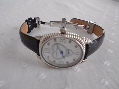 MINT Judith Ripka Sterl Silver Quartz Watch w/Cabachon Crown Mint Judith Ripka Sterl Silver Quartz Watch w/Cabachon Crown  main image 4