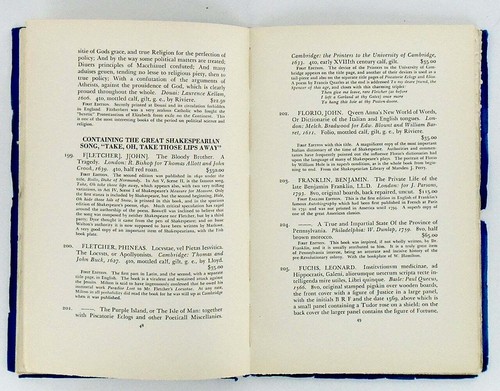 A S W ROSENBACH / A CATALOGUE OF RARE BOOKS OF SIX CENTURIES 1st Edition 1935 - Picture 4 of 5