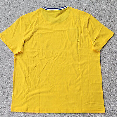 Polo Ralph Lauren Mens BRAZIL World Cup Short Sleeve T Shirt Yellow Tee XL