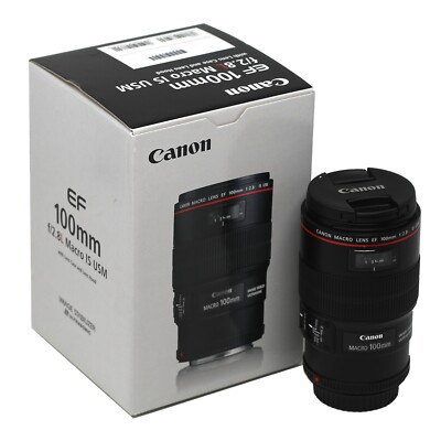 Canon EF 100mm f2.8 L Macro IS USM Camera Lens + Filter Kit 67mm