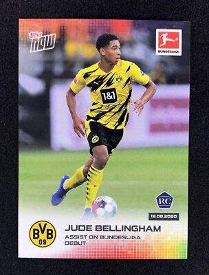 2020 Topps Now Jude Bellingham Bundesliga Rookie Assist on Debut Dortmund #004