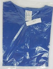 Uniform Express M Med Womens Scrubs Top Blue SS V-Neck With Pockets New In Pkg