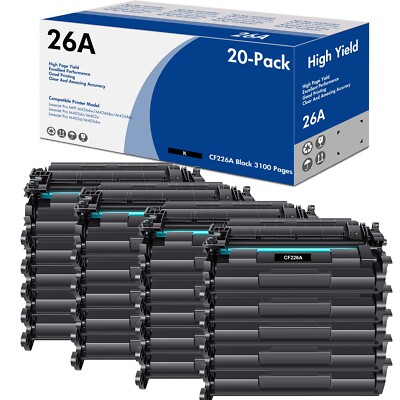 20PK CF226A Toner for HP 26A LaserJet Pro M402n M402dn M426fdw M426fdn M402 