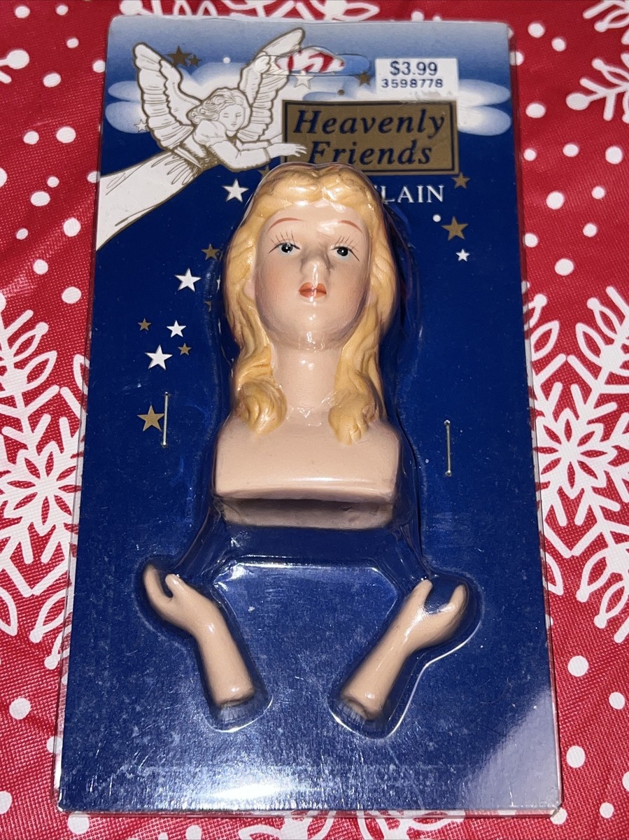 Darice Angels Porcelain Doll Parts Head Hands 1224-22 1/4 Inch