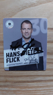 Hansi Flick - signed - REWE card no. 30 DFB 2014 FIFA World Cup Germany