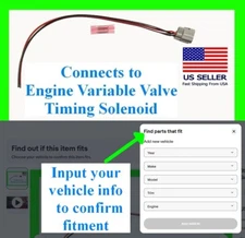 VVT Engine Variable Valve Timing Solenoid Connector Pigtail Plug Harness Wiring