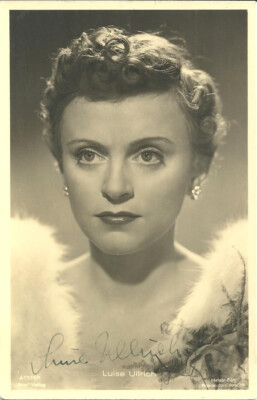 LUISE ULLRICH Original Autogramm signierte Ross Postkarte 30er Jahre