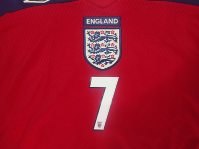 England Away Jersey 2008 David Beckham #7 Umbro L | eBay