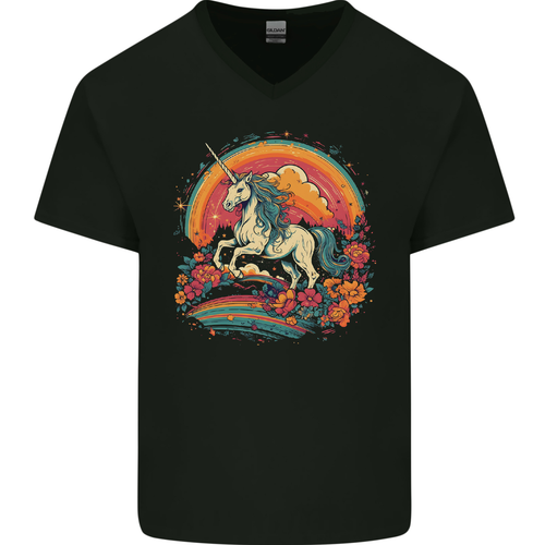 T-shirt Homme Coton Licorne Autisme - Message 'Embrasse La Différence', Coupe Relax