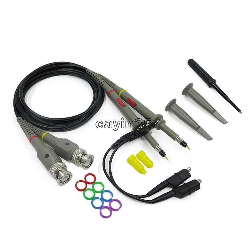 2PCS P6100 100MHz Oscilloscope Scope Clip Probe 100MHz For Tektronix HP NEW UK