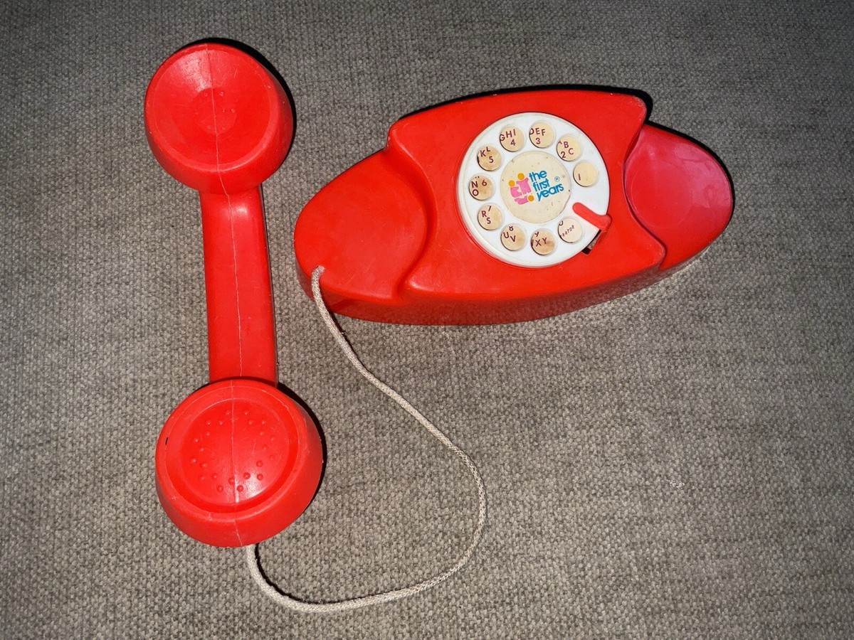 Red Toy Telephone The First Years Plastic See Pics See Pics ROTARY