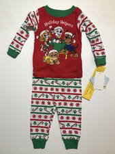 Paw Patrol Holiday Helpers Christmas 2-Piece PJ Set -Size 12 months NEW