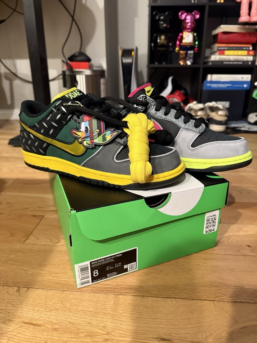 Size 8 - Nike Dunk PE Low What the Duck - University of Oregon