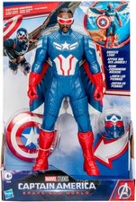 FIGURA DE ACCIÓN CAPITÁN AMÉRICA (12") (2024) BRAVE NEW WORLD MODO VUELO MARVEL