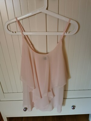 Wunderschönes Oberteil Chiffon Top Sommer Urlaub Sisters Point XS Rosa