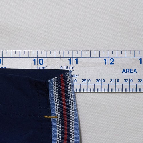 Orlebar Brown Men's Navy BULLDOG Vintage Tape Taped Zip Fly Swim Shorts Sz 30 - Picture 15 of 15