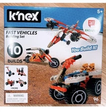 K'nex Fast Vehicles Building Set - 96 Pieces