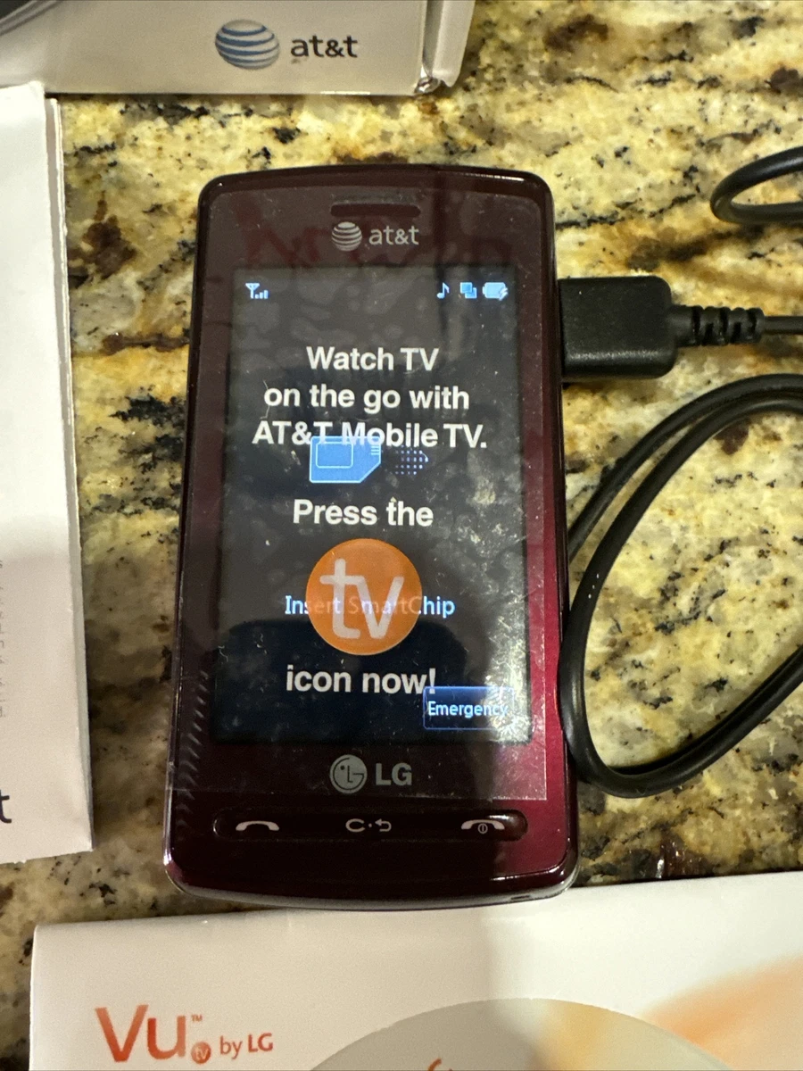 2008 AT T LG Vu Tv Cell Phone W Box Disc Paperwork NEW