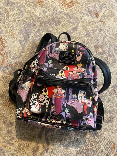 NWOT Officially Licensed Collectors Disney Villains Loungefly Mini Backpack